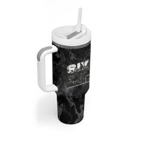 African American Heroes Tumbler With Handle Six Triple Eight - Camo Style