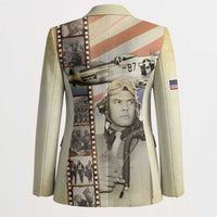 Tuskegee Airmen Blazer Red Tail Legacy Film Striped Style