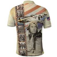 Tuskegee Airmen Polo Shirt Red Tail Legacy Film Striped Style