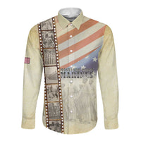 Montford Point Marines Long Sleeve Button Shirt The First Black US Marines Film Striped Style