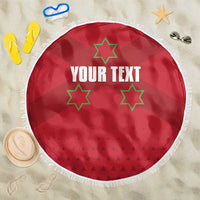 Custom Burundi Football Beach Blanket Come On Intamba