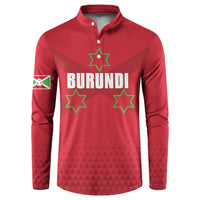 Custom Burundi Football Button Sweatshirt Come On Intamba