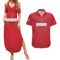 Custom Burundi Football Couples Matching Summer Maxi Dress and Hawaiian Shirt Come On Intamba