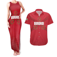 Custom Burundi Football Couples Matching Tank Maxi Dress and Hawaiian Shirt Come On Intamba