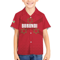 Custom Burundi Football Family Matching Off The Shoulder Long Sleeve Dress and Hawaiian Shirt Come On Intamba