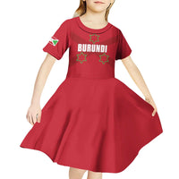 Custom Burundi Football Kid Short Sleeve Dress Come On Intamba