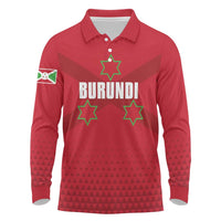 Custom Burundi Football Long Sleeve Polo Shirt Come On Intamba