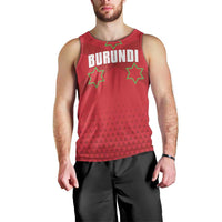 Custom Burundi Football Men Tank Top Come On Intamba