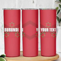 Custom Burundi Football Skinny Tumbler Come On Intamba