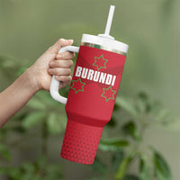 Custom Burundi Football Tumbler With Handle Come On Intamba