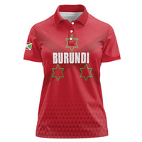 Custom Burundi Football Women Polo Shirt Come On Intamba