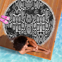 African Snake Skin Pattern Beach Blanket