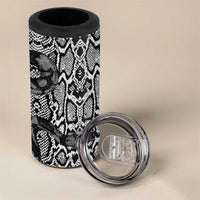 African Snake Skin Pattern 4 in 1 Can Cooler Tumbler