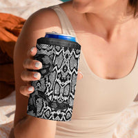 African Snake Skin Pattern 4 in 1 Can Cooler Tumbler