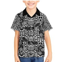 African Snake Skin Pattern Family Matching Mermaid Dress and Hawaiian Shirt