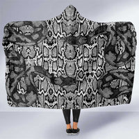 African Snake Skin Pattern Hooded Blanket