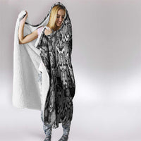 African Snake Skin Pattern Hooded Blanket