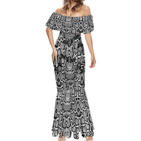 African Snake Skin Pattern Mermaid Dress