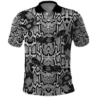 African Snake Skin Pattern Polo Shirt