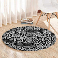African Snake Skin Pattern Round Carpet