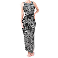 African Snake Skin Pattern Tank Maxi Dress