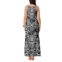 African Snake Skin Pattern Tank Maxi Dress