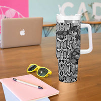 African Snake Skin Pattern Tumbler With Handle