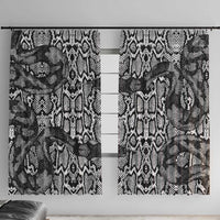 African Snake Skin Pattern Window Curtain