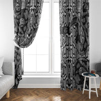 African Snake Skin Pattern Window Curtain