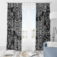 African Snake Skin Pattern Window Curtain