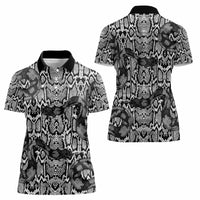 African Snake Skin Pattern Women Polo Shirt