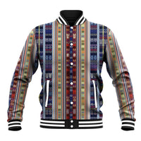 Lamba Mpanjaka Madagascar Baseball Jacket Traditional Pattern
