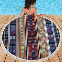 Lamba Mpanjaka Madagascar Beach Blanket Traditional Pattern