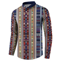 Lamba Mpanjaka Madagascar Button Sweatshirt Traditional Pattern