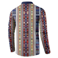 Lamba Mpanjaka Madagascar Button Sweatshirt Traditional Pattern