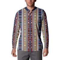 Lamba Mpanjaka Madagascar Button Sweatshirt Traditional Pattern