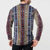 Lamba Mpanjaka Madagascar Button Sweatshirt Traditional Pattern