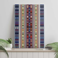Lamba Mpanjaka Madagascar Canvas Wall Art Traditional Pattern