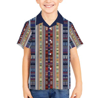 Lamba Mpanjaka Madagascar Family Matching Puletasi and Hawaiian Shirt Traditional Pattern