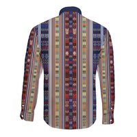 Lamba Mpanjaka Madagascar Long Sleeve Button Shirt Traditional Pattern