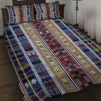 Lamba Mpanjaka Madagascar Quilt Bed Set Traditional Pattern