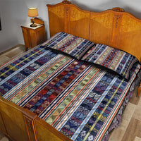 Lamba Mpanjaka Madagascar Quilt Bed Set Traditional Pattern