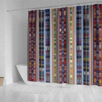 Lamba Mpanjaka Madagascar Shower Curtain Traditional Pattern
