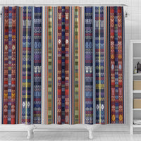 Lamba Mpanjaka Madagascar Shower Curtain Traditional Pattern