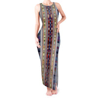 Lamba Mpanjaka Madagascar Tank Maxi Dress Traditional Pattern