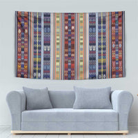 Lamba Mpanjaka Madagascar Tapestry Traditional Pattern