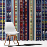 Lamba Mpanjaka Madagascar Window Curtain Traditional Pattern