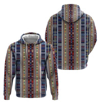 Lamba Mpanjaka Madagascar Zip Hoodie Traditional Pattern