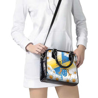 Personalized Islas Canarias Shoulder Handbag Coat Of Arms With Argyranthemum Frutescens