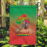 I Stand With Traore Garden Flag Burkina Faso Flag Map - African Pattern